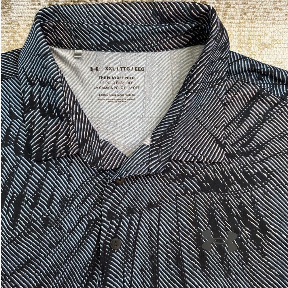 UNDER ARMOUR Men's Lightweight Loose The Playoff Polo Shirt Black Multicolor XXL